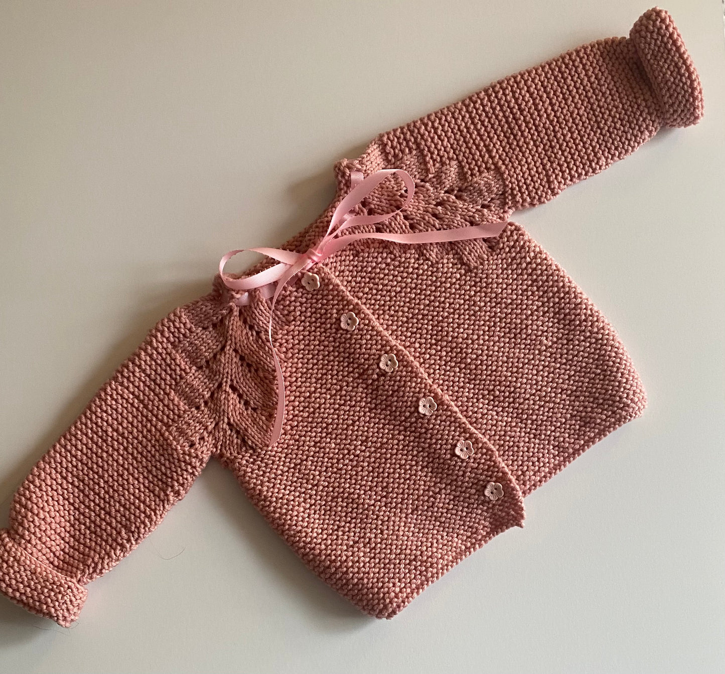 3-6 Months 100% Wool Cardigan