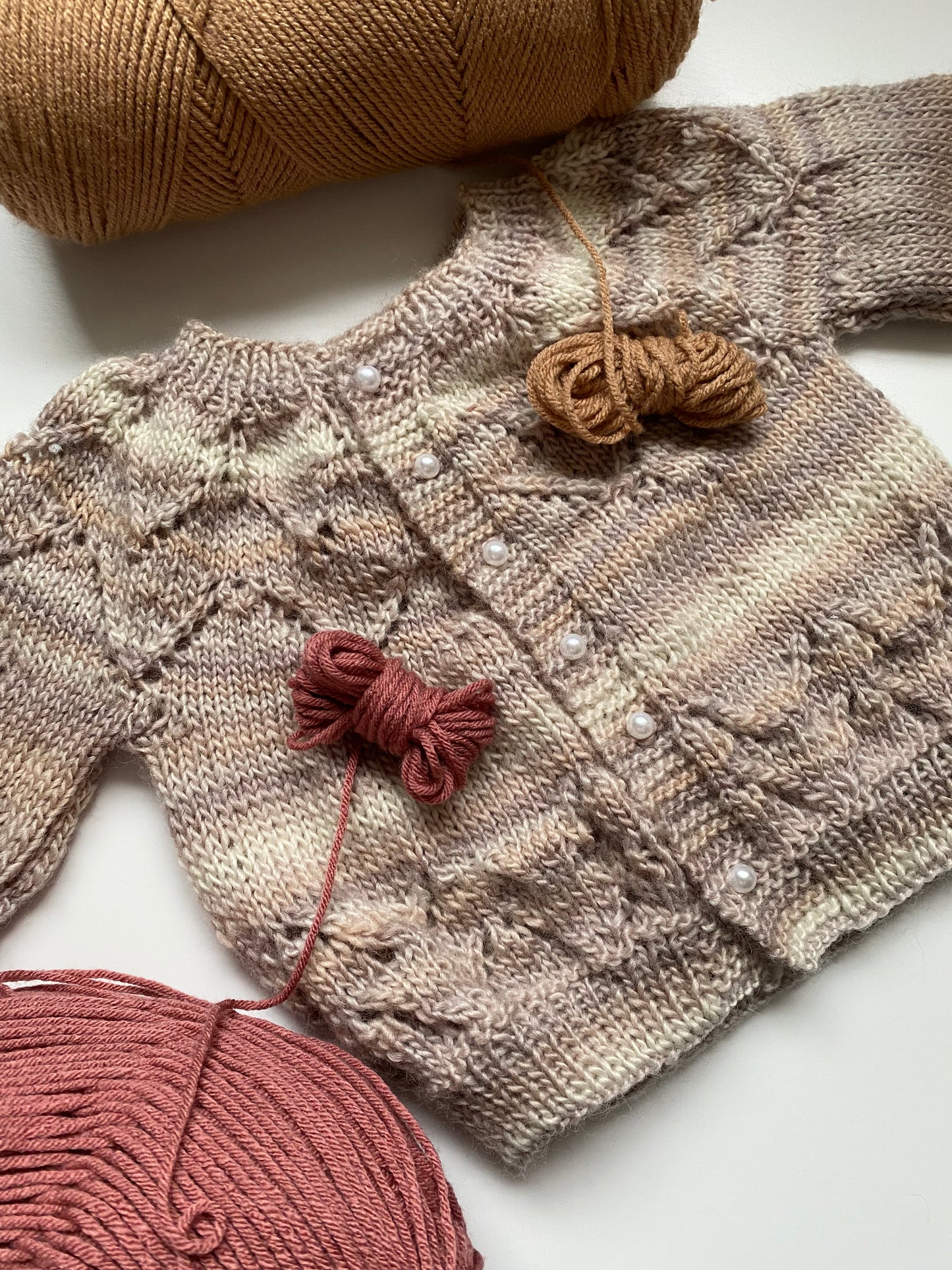 6-18 M Latte Cardigan